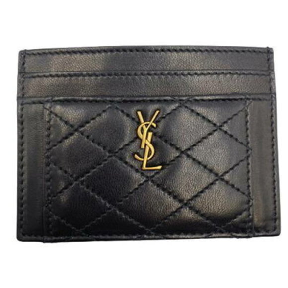 Saint Laurent leather black AB holder Case - Picture 1 of 1